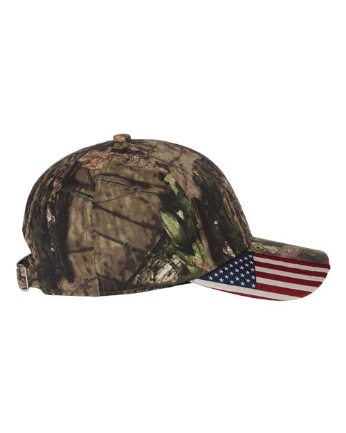 USA FLAG With Mossy Oak Country Camo - Patriotic American