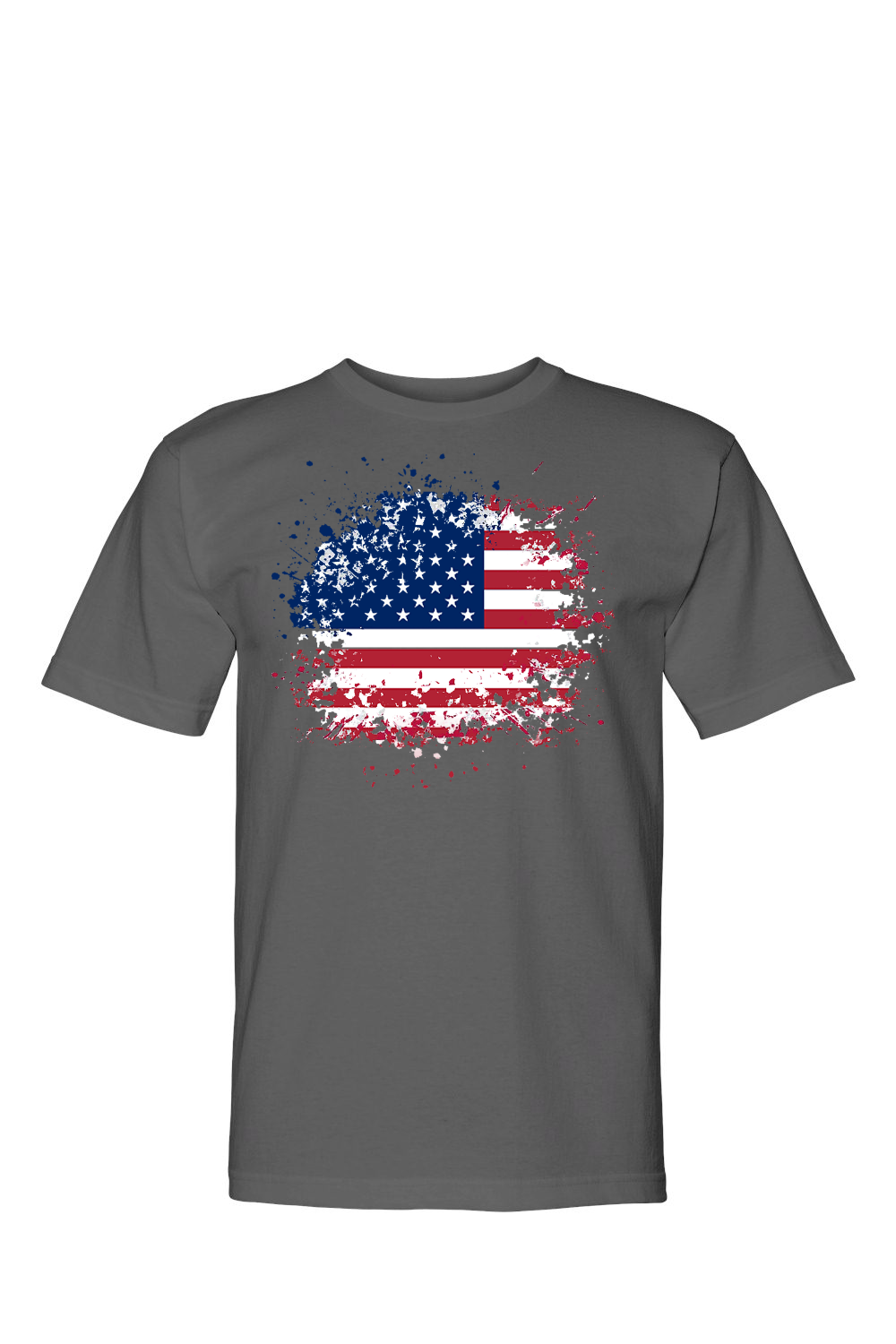 Beautiful Tore America Flag 100% USA Made Cotton T-Shirt