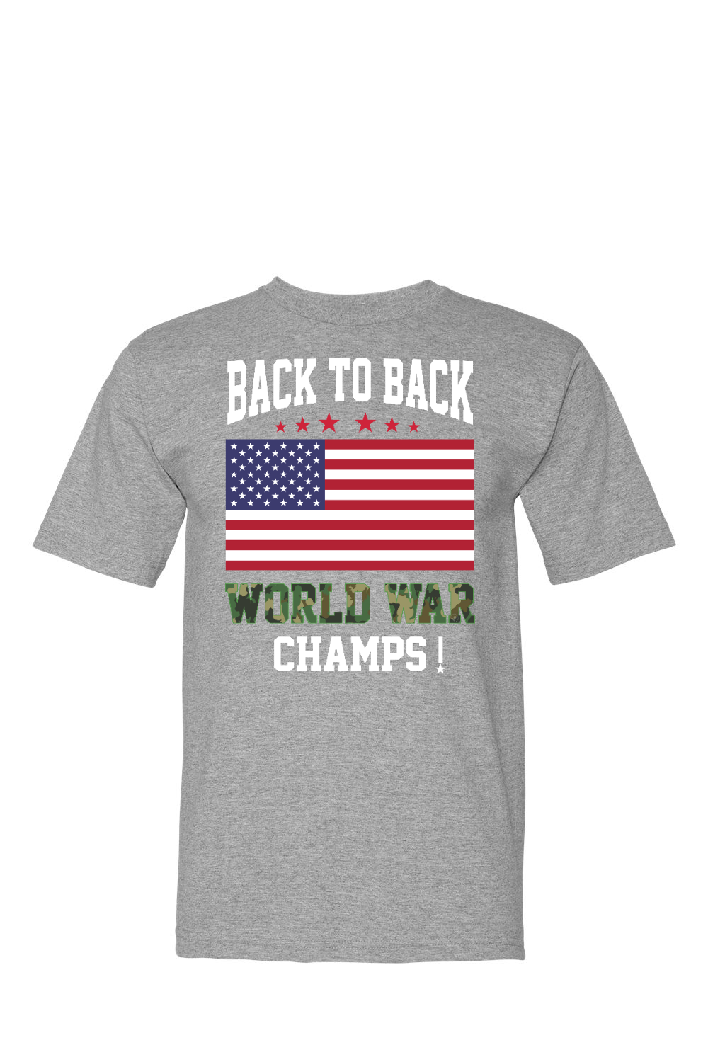 Back to back World War Champs 100% USA Made Cotton T-Shirt