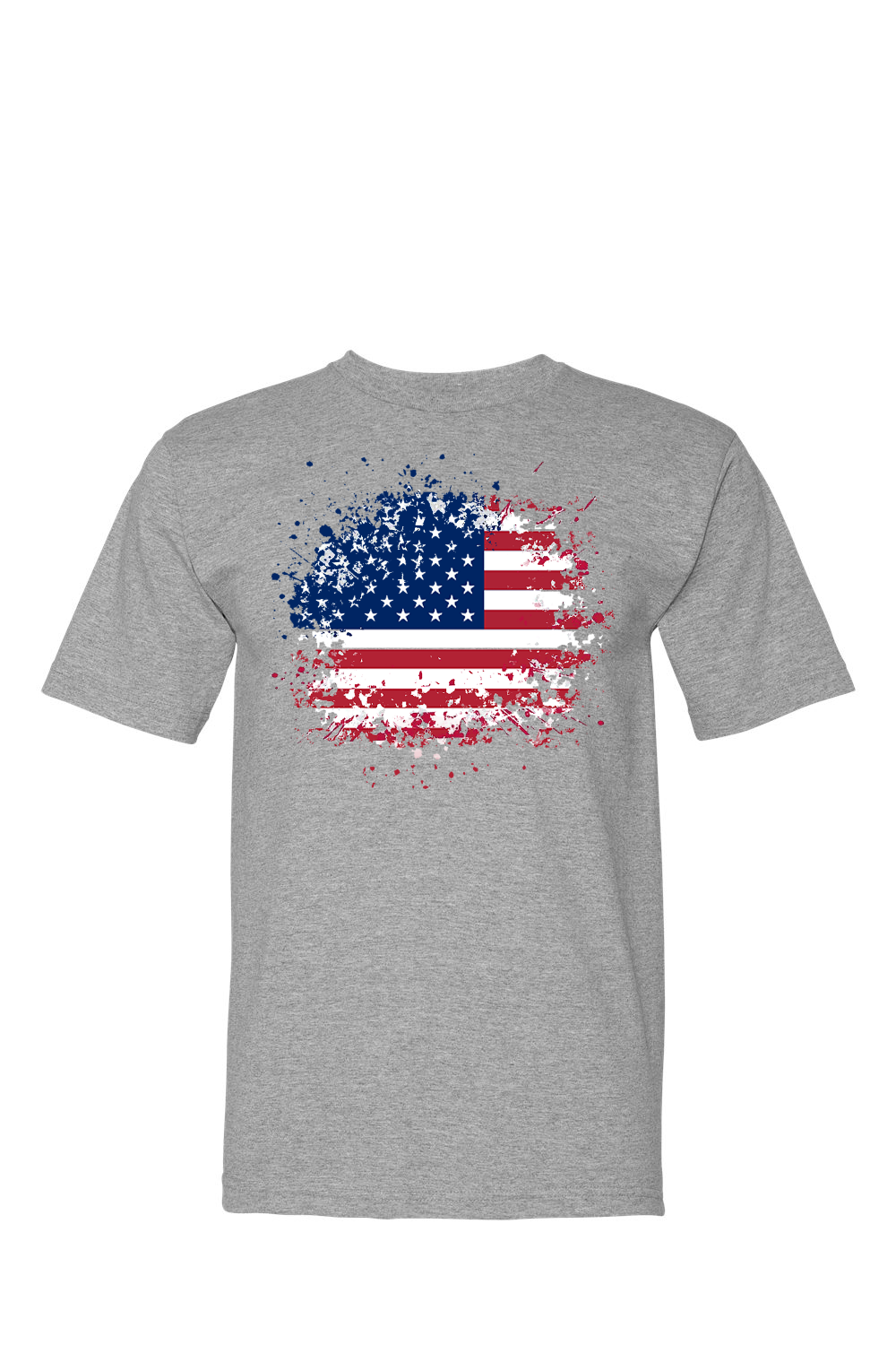 Beautiful Tore America Flag 100% USA Made Cotton T-Shirt