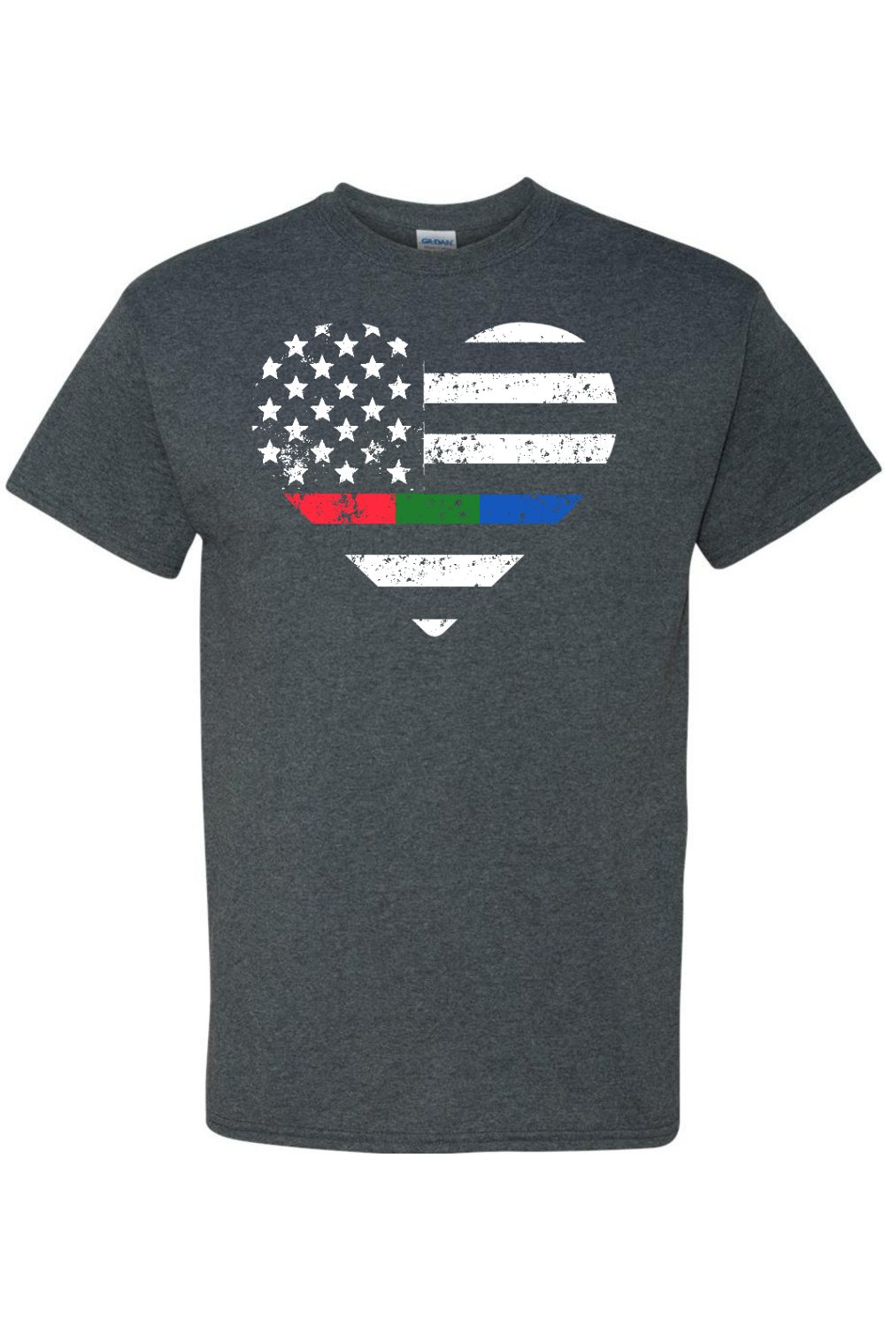 Love USA Color T-Shirt -Patriotic American