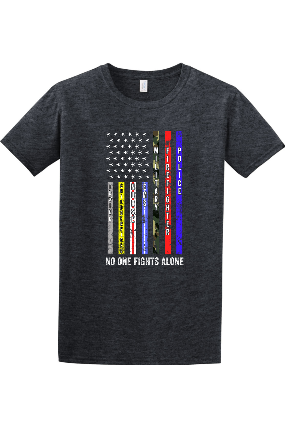 No One Fights Alone - Patriotic American