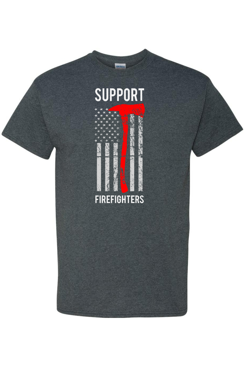Support Firefighters T-Shirt - Patriotic American