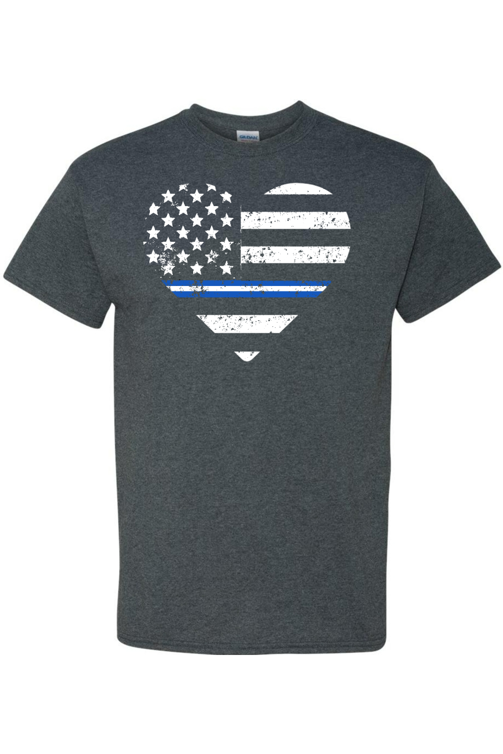Love USA Blue White Stripe T-Shirt - Patriotic American