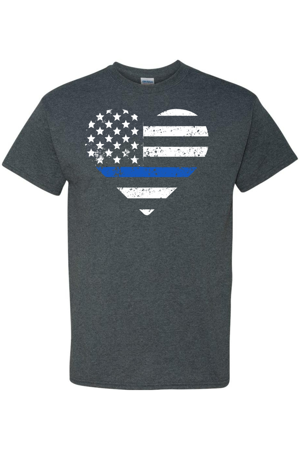Love Heart USA Blue Stripe T-Shirt
