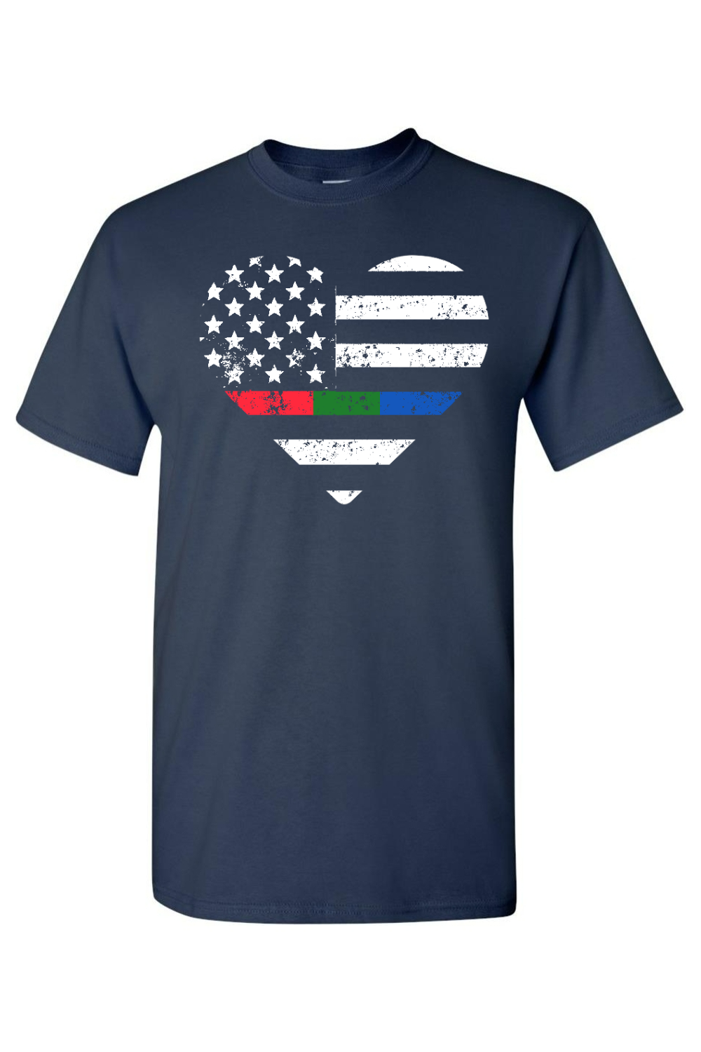 Love USA Color T-Shirt -Patriotic American