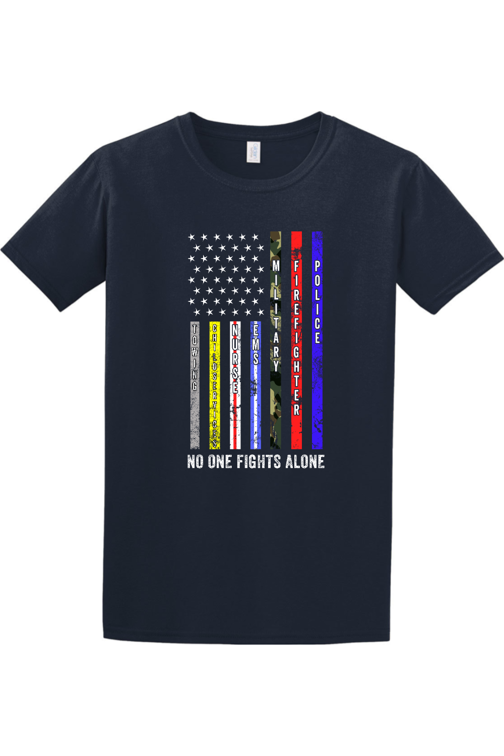 No One Fights Alone - Patriotic American