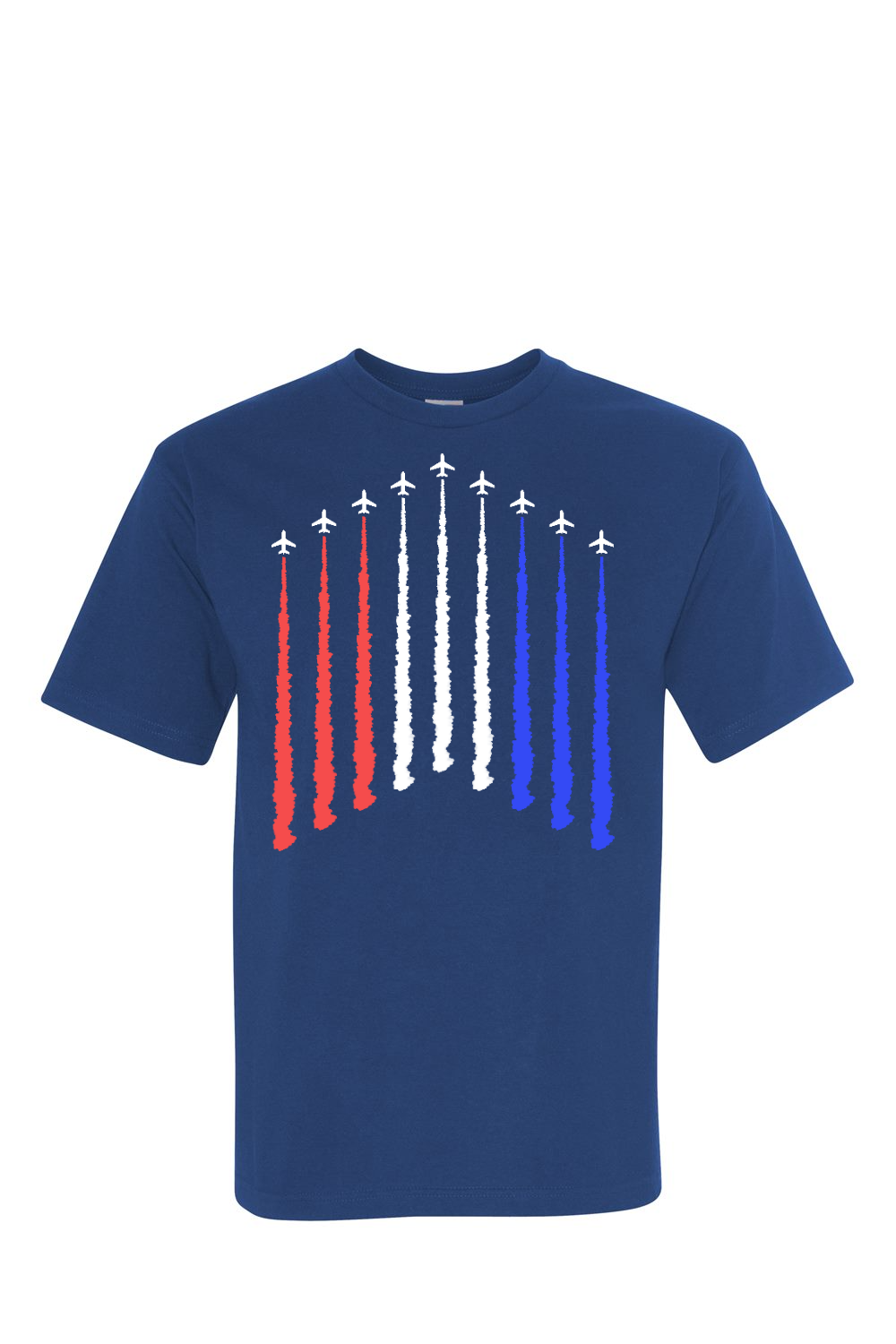 Airplane Smoke Effect 100% USA Made Cotton T-Shirt