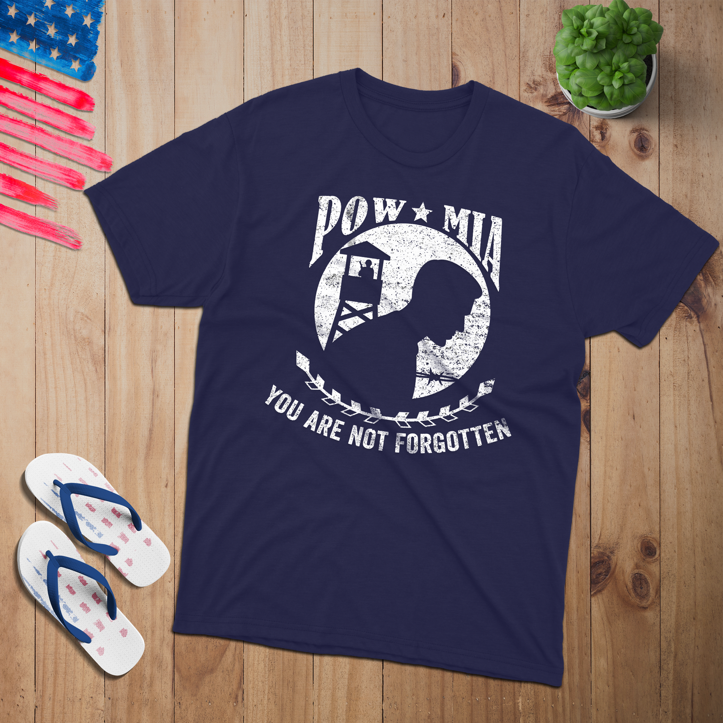 Pow Mia T-Shirt-Patriotic American