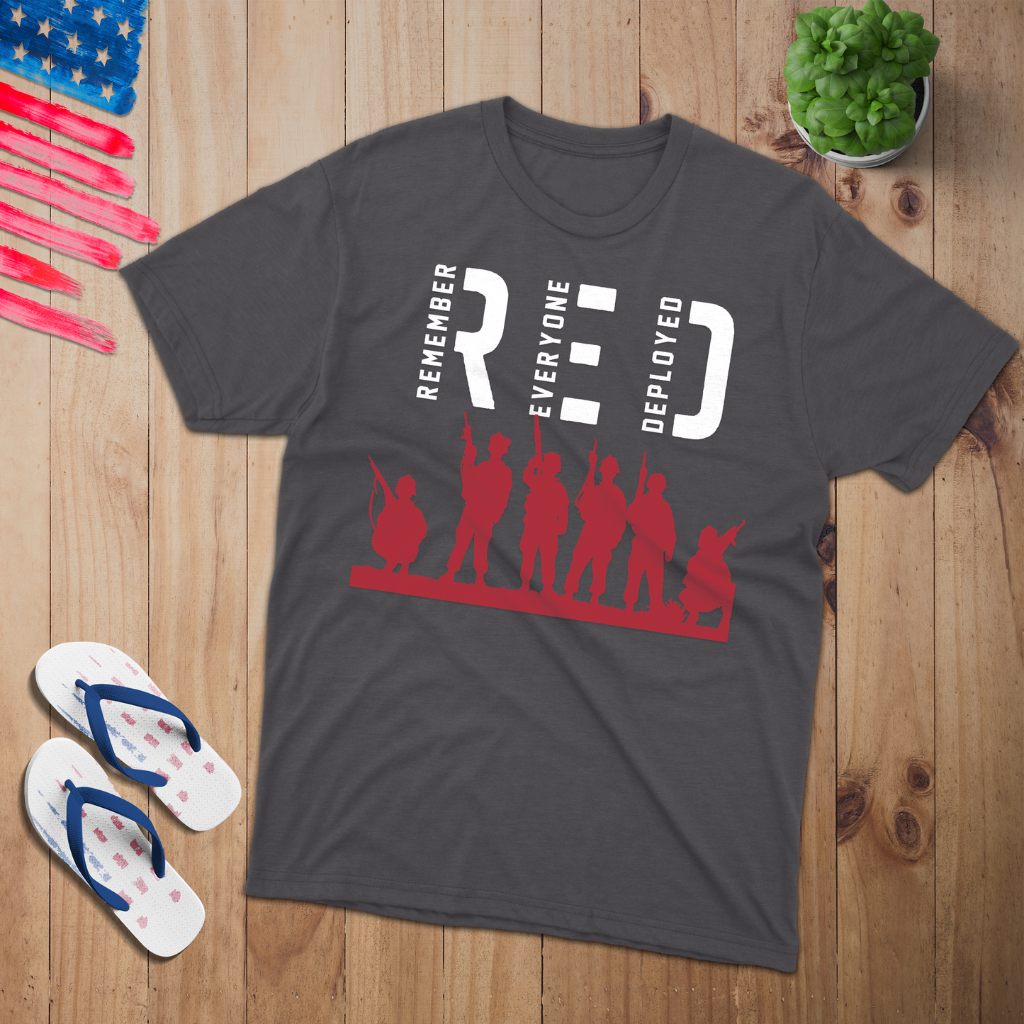 Red Remember Everyone T-Shirt - Patriotic American