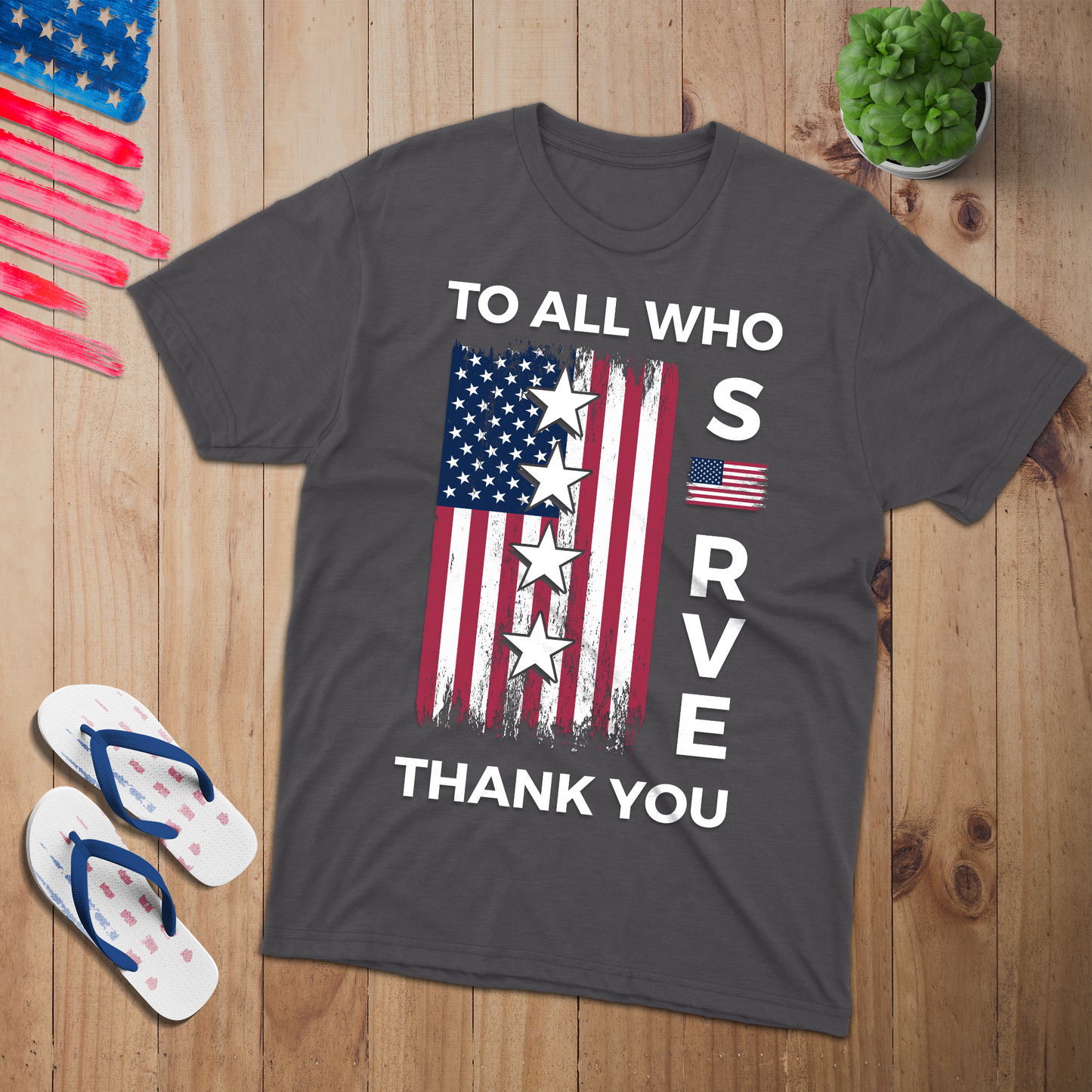 To All who Serve 100% USA Made Cotton T-Shirt