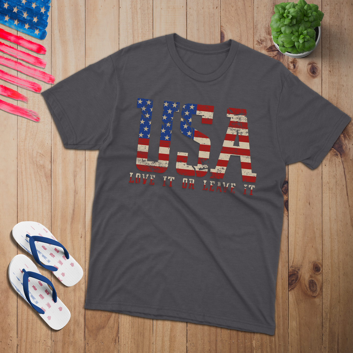 USA Love it 100% USA Made Cotton T-Shirt