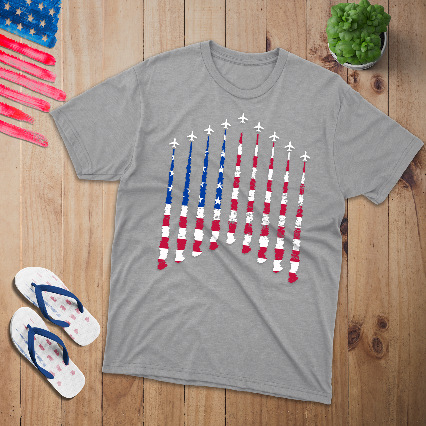 Airplane Smoke USA Shirt - USA