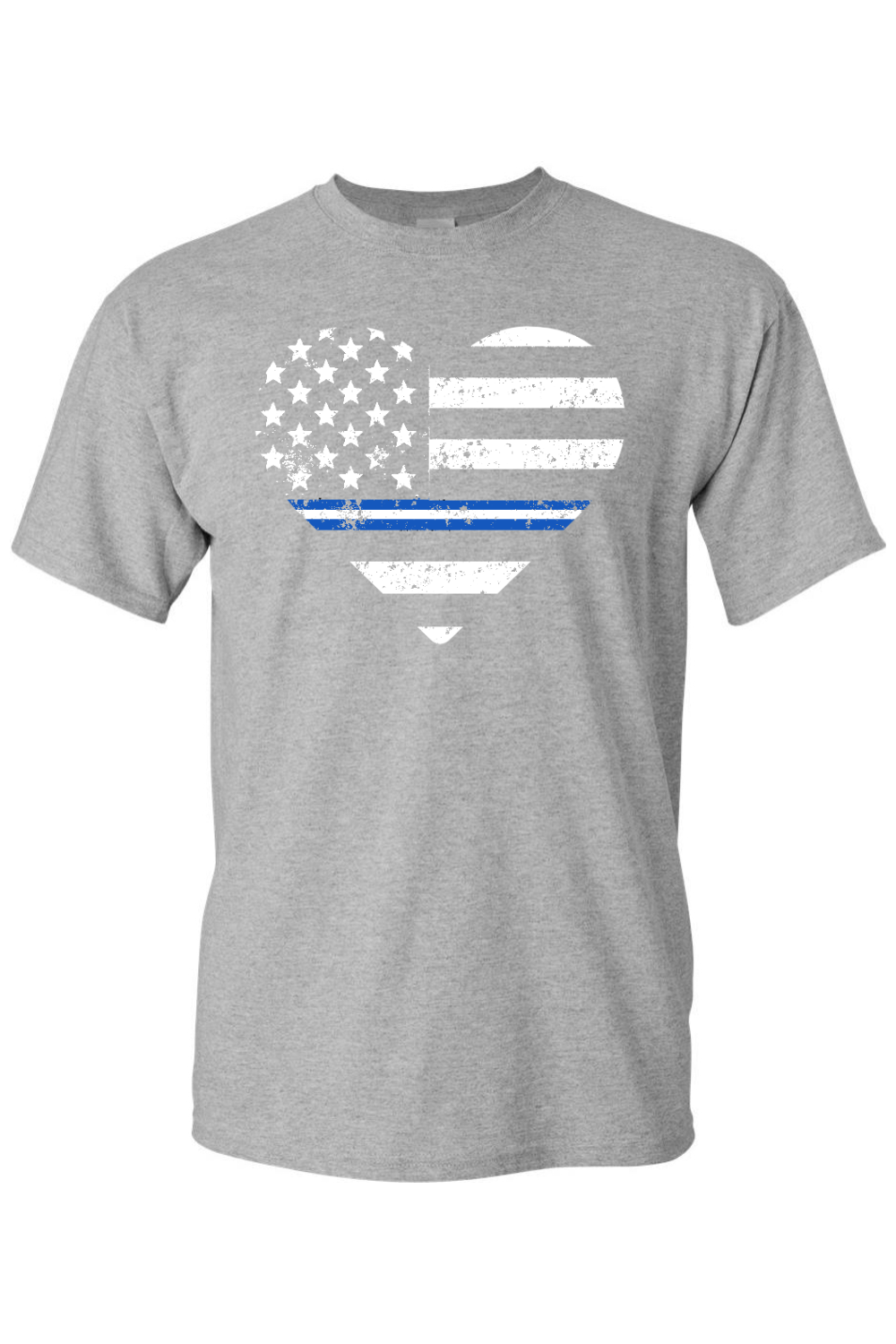 Love USA Blue White Stripe T-Shirt - Patriotic American