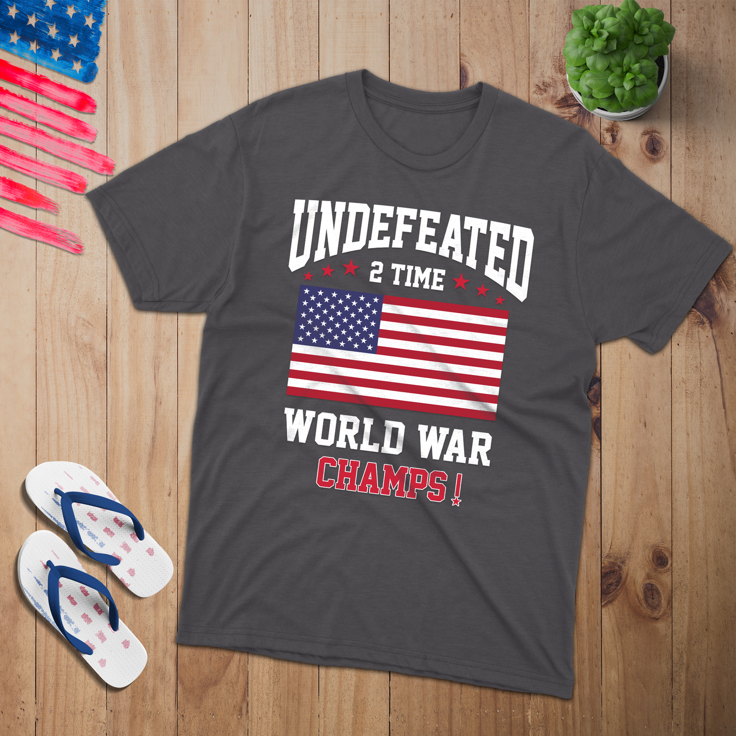 Undefeated 2 T-Shirt - Patriotic American