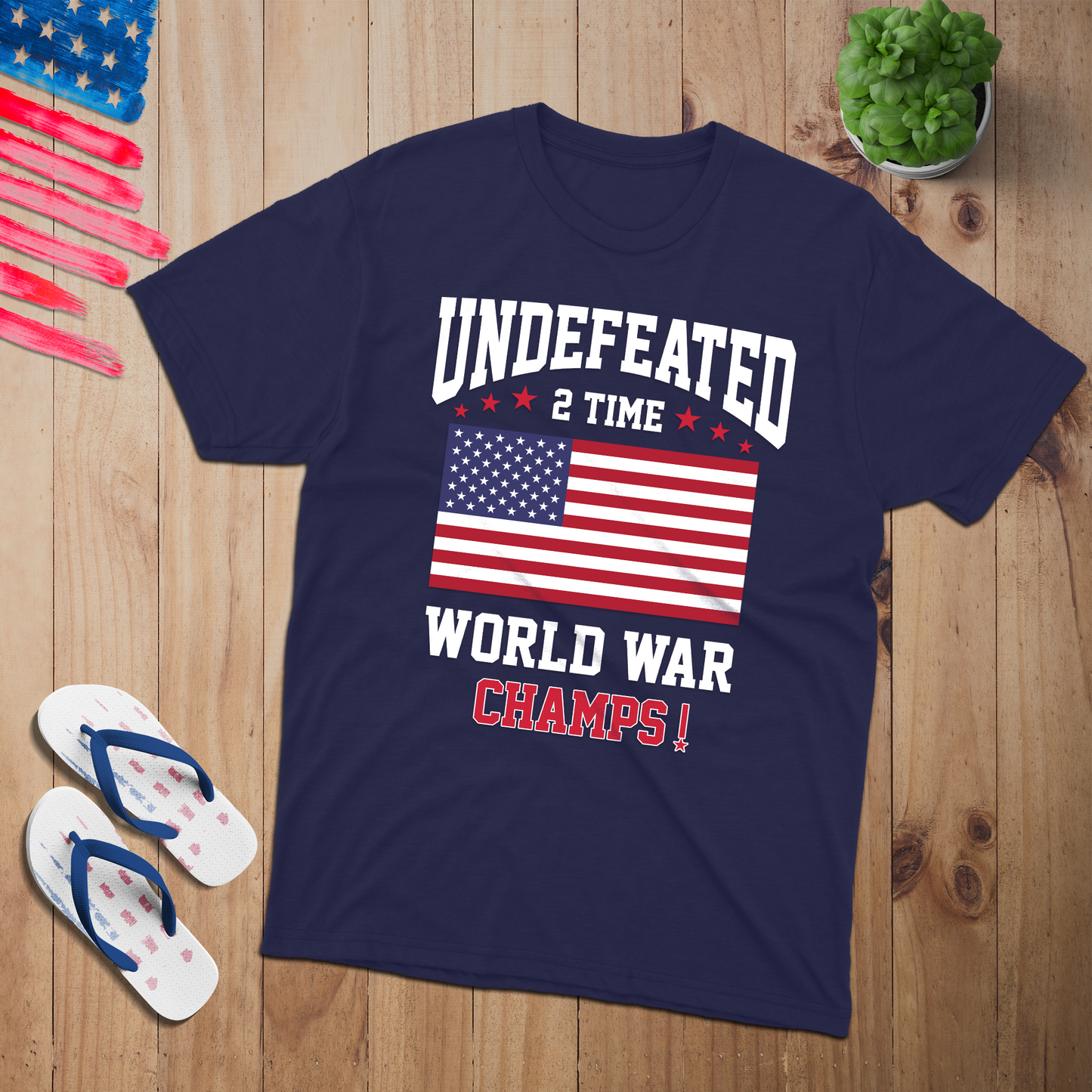 Undefeated 2 T-Shirt - Patriotic American