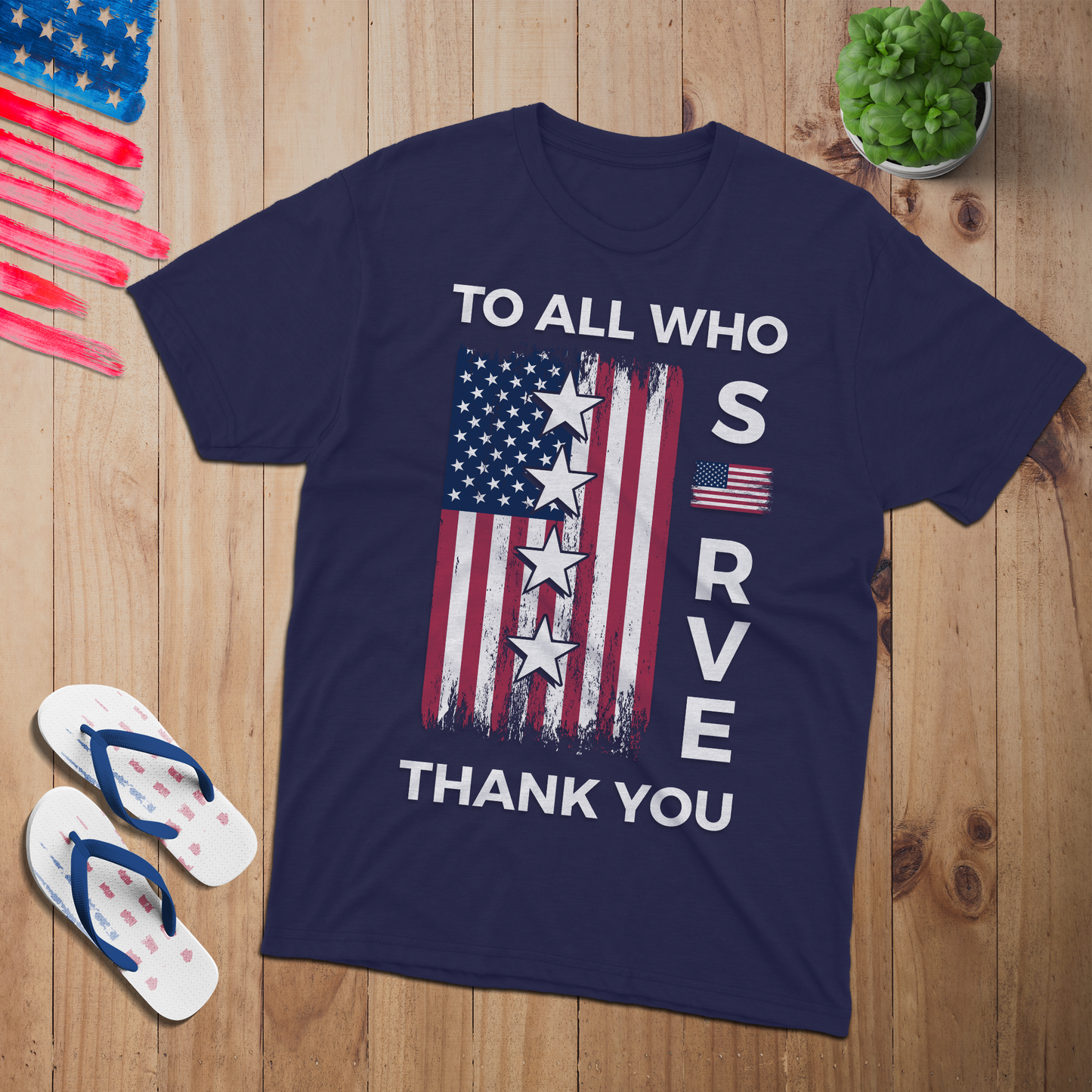 To All who Serve 100% USA Made Cotton T-Shirt