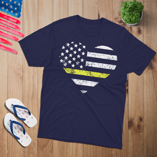 EMS Heart 100% USA Made Cotton T-Shirt