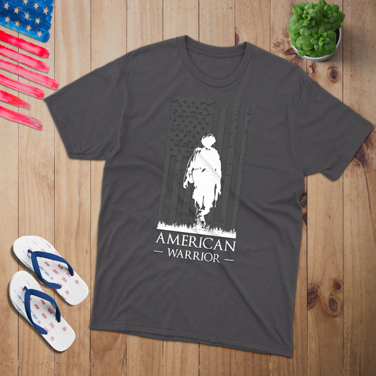American Warrior  T-Shirt - Patriotic American