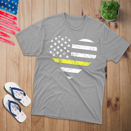 EMS Heart  T-Shirt - Patriotic American