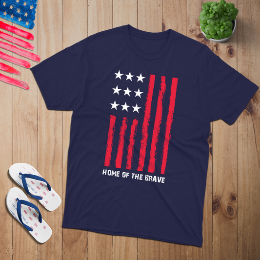 Home of the Brave 100% USA Made Cotton T-Shirt