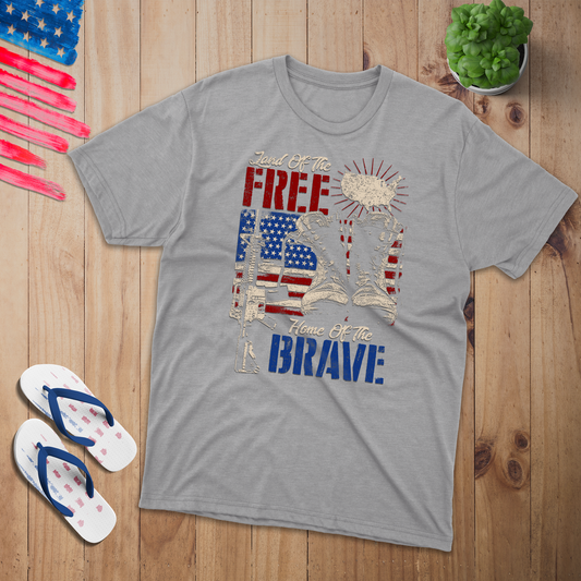 Land of the Free T-Shirt - Patriotic American