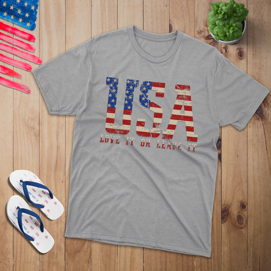 USA Love it 100% USA Made Cotton T-Shirt
