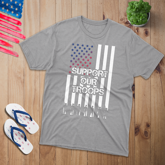 Support our Troops T-Shirt - Patriotic American