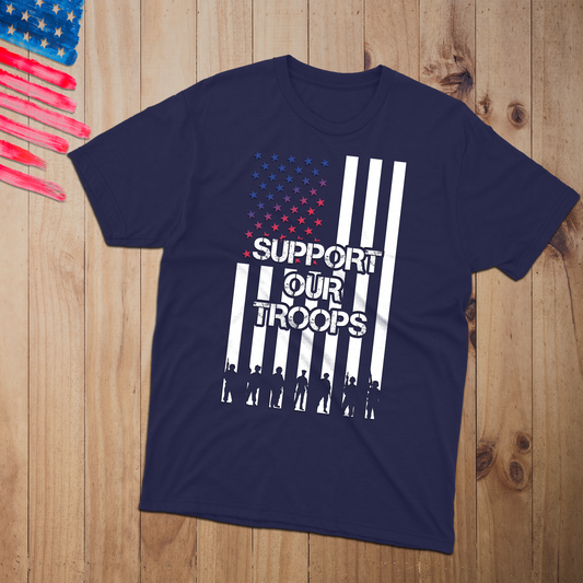 Support our Troops T-Shirt - Patriotic American