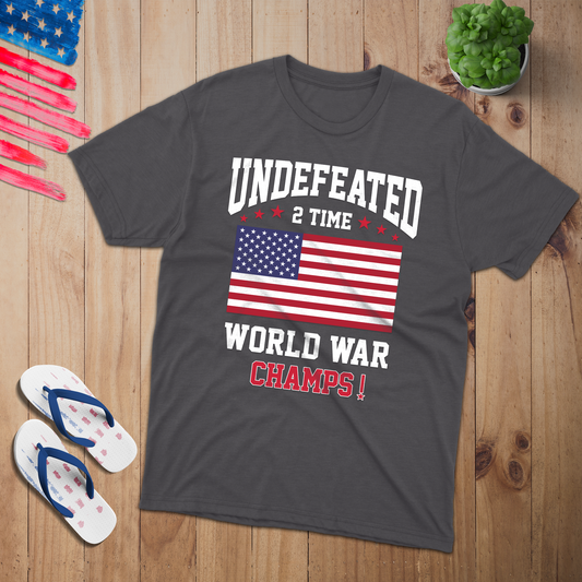Undefeated 2 T-Shirt - Patriotic American