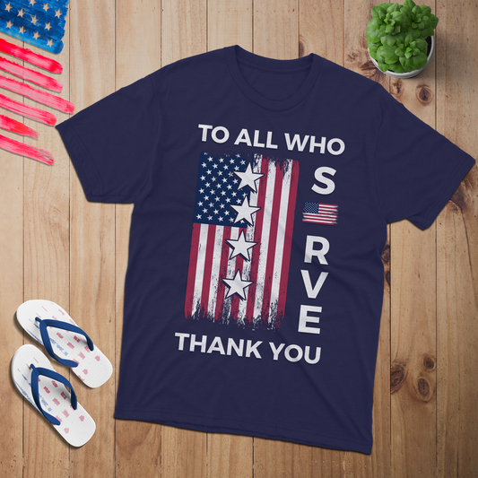To All who Serve 100% USA Made Cotton