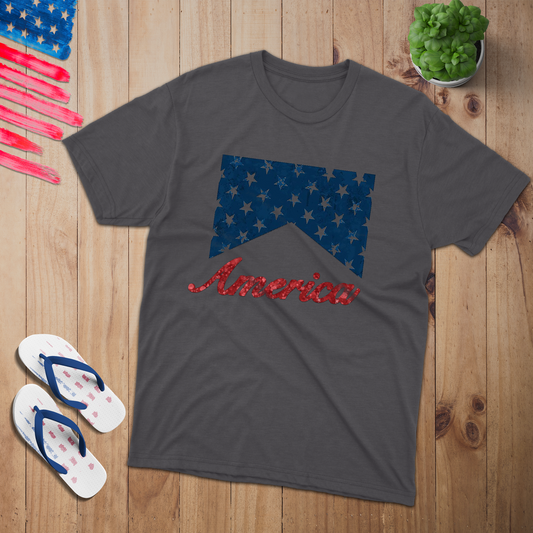 Red America 100% USA Made Cotton T-Shirt