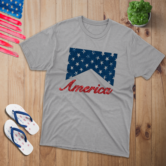 Red America 100% USA Made Cotton T-Shirt